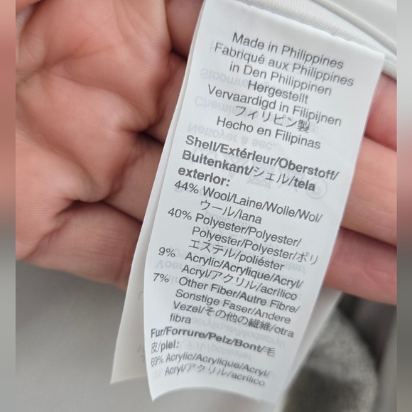 J. Crew Gray Vail Parka Wool Blend Faux Fur Hooded Jacket  Sz 4 Coat - Picture 13 of 15